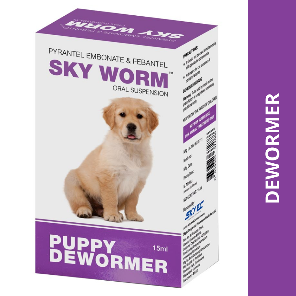 Skyec SkyWorm Puppy Deworming Suspension 15ml