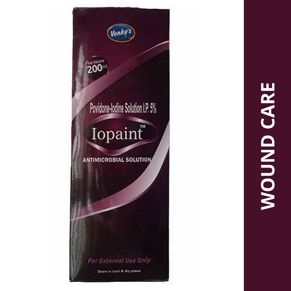 Venkys Iopaint (Povidone iodine) Wound Care Spray for Dogs and Cats