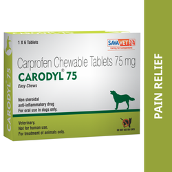 Savavet Carodyl Dog 25mg Tablet (pack of 6 Tablets)