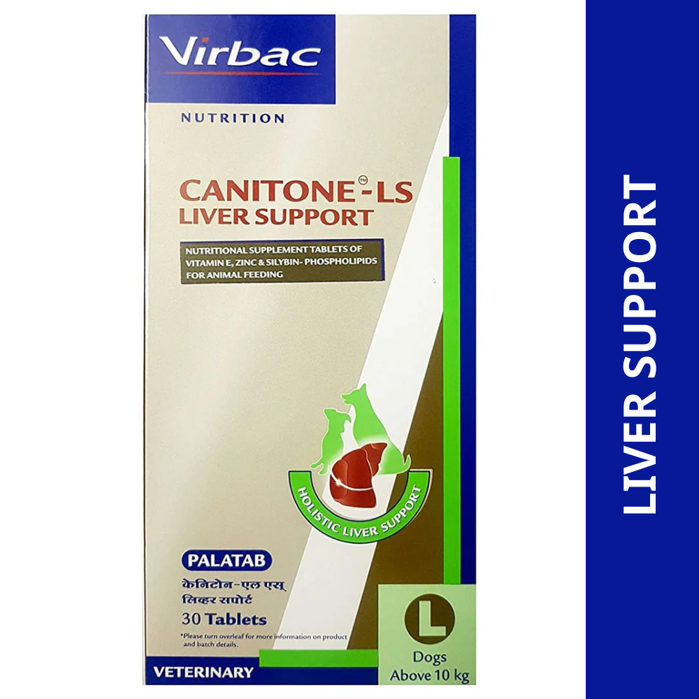 Virbac Canitone LS Liver Support Tablets for Dogs Pack of 30 tablets Supertails