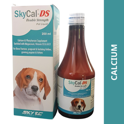 Skyec Sky Cal Pet DS Calcium Supplement for Dogs and Cats