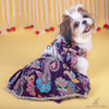 The Papaw Cartel Motif Embroidered Lehenga Choli for Dogs & Cats (Purple Paisley) Both-Clothing & Accessories The Papaw Cartel Dropship S