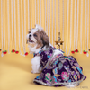 The Papaw Cartel Motif Embroidered Lehenga Choli for Dogs & Cats (Purple Paisley) Both-Clothing & Accessories The Papaw Cartel Dropship