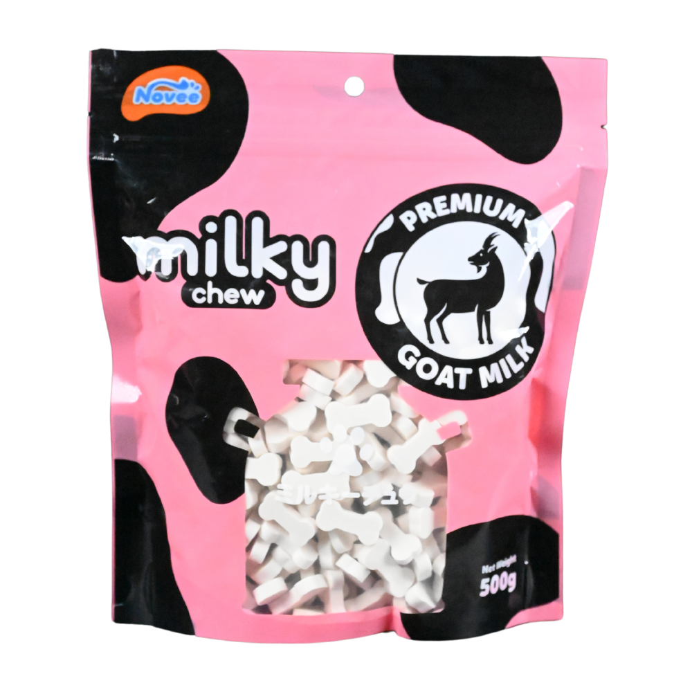 Novee Milky Chew Goat Milk Mini Bone Treats for Dogs Supertails