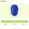 Skatrs Rubber Bristles Massage Hand Brush Comb for Dogs & Cats (Blue) Both-Grooming Supplies Skatrs