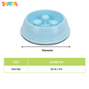 Skatrs Antiskid Slow Feeder Bowl for Dogs and Cats (Blue) Both-Bowls & Feeders Skatrs