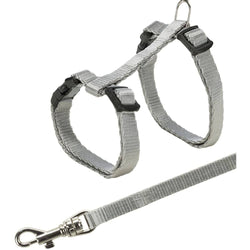 Trixie Harness with Leash for Cats & Kittens (Grey)