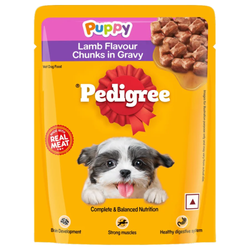 Pedigree Lamb Flavour Chunks in Gravy Puppy Wet Food