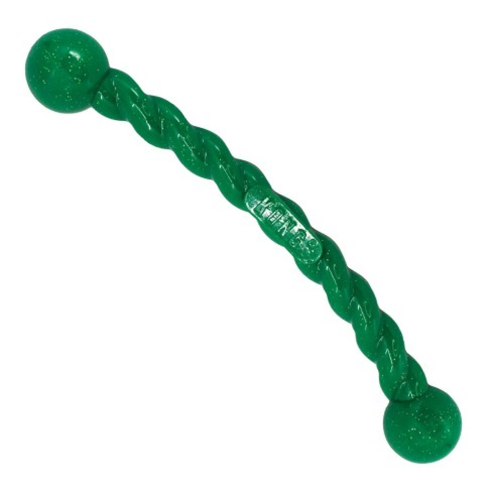 KONG Safestix Medium 20" Green Dog Toy – Durable Fetch Stick That Floats & Bounces