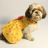 Pawgypets Block Print Bandani Dress for Dogs (Yellow) Dogs-Clothing & Accessories Pawgypets Dropship