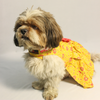 Pawgypets Block Print Bandani Dress for Dogs (Yellow) Dogs-Clothing & Accessories Pawgypets Dropship