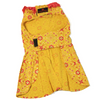 Pawgypets Block Print Bandani Dress for Dogs (Yellow) Dogs-Clothing & Accessories Pawgypets Dropship