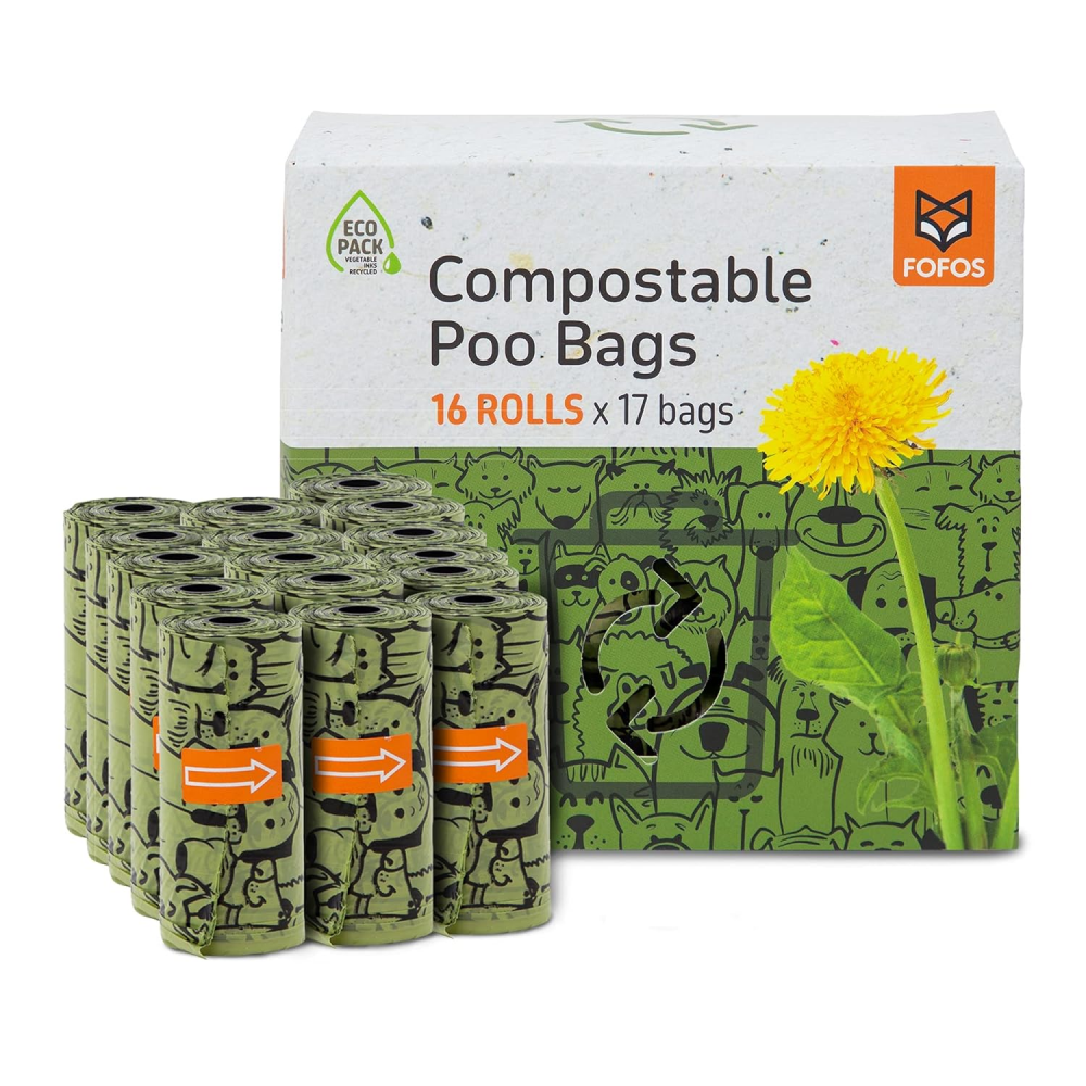 Barkbutler x Fofos Poop Bag Refills for Dogs and Cats Both-Health & Wellness Barkbutler 16 Rolls