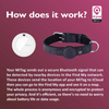 Mitag Anti Loss Device with Collar for Small Dogs (Black) | IOS Dogs-Collar, Leashes, harnesses Mitag Dropship