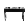 Pawpourri Premium Metal Elevated Adjustable Diner for Dogs (Black) Dogs-Bowls & Feeders Pawpourri Dropship