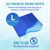 Goofy Tails Pressure Activated Cooling Mat for Dogs and Cats (Blue) Both-Bedding, Mats & Travel Supplies Goofy Tails