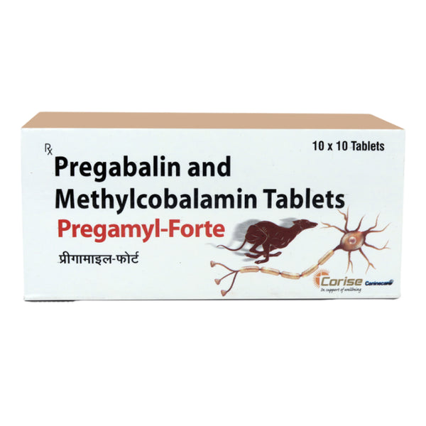 Corise Pregamyl Forte Tablet (Pregabalin & Methylcobalamin) for Dogs and Cats