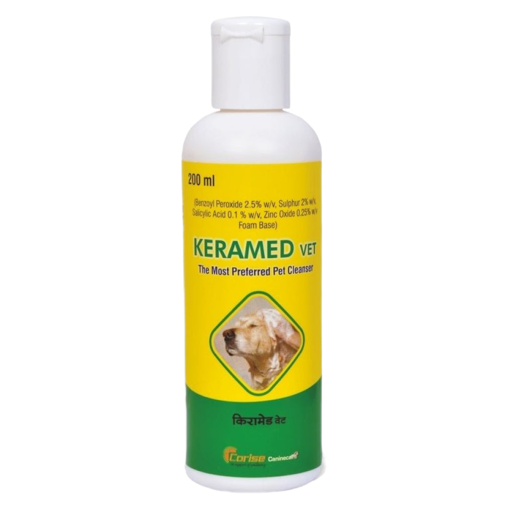 Corsie Keramed Vet Shampoo (Antifungal Antibacterial) for Dogs and Cats  Supertails