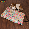 Skatrs Cozy Love Print Mat for Dogs & Cats + Barkbutler x Fofos Brown Woodplay Triangle Chew Dogs Toy Combo Exclusive Combo Exclusive Combo