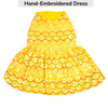 Skatrs Festive Sequence Embroidered Lehenga for Cats and Dogs (Yellow) Both-Clothing & Accessories Skatrs