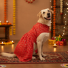 Skatrs Festive Mirror Lehenga for Cats and Dogs (Red) Both-Clothing & Accessories Skatrs M