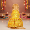 Skatrs Festive Sequence Embroidered Lehenga for Cats and Dogs (Yellow) Both-Clothing & Accessories Skatrs M