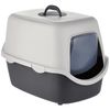Trixie Vico Cat Litter Tray with Hood for Cats (Dark Grey) Litter Supplies Trixie 23x16x16in