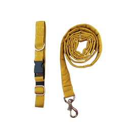 FurBuddies Collar & Leash Set for Dogs (Dandelion Yellow)