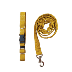 FurBuddies Collar & Leash Set for Dogs (Dandelion Yellow)