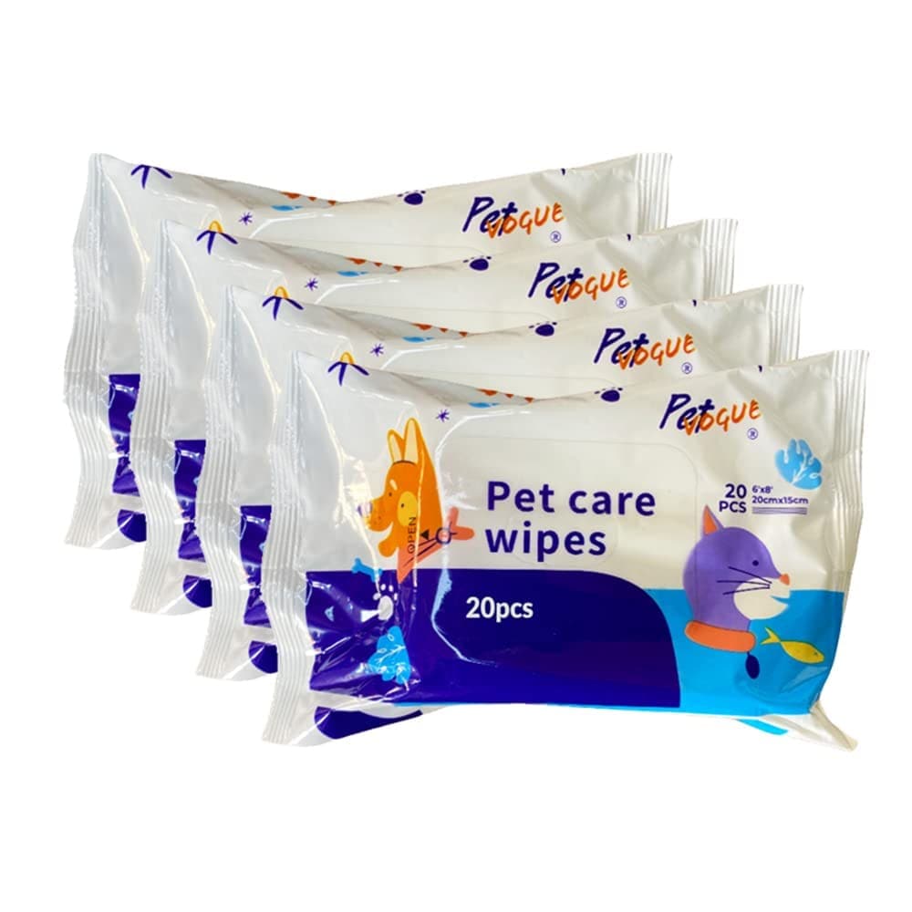 Pet Vogue Grooming Wipes for Dogs and Cats Both-Grooming Supplies Pet Vogue Pack of 4