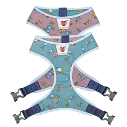 Pet And Parents Dainty Floral Reversible Harness for Dogs