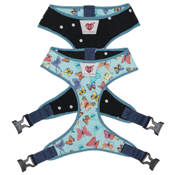 Pet And Parents Butterfly and Polka Reversible Harness for Dogs