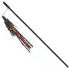 Trixie Playing Rod with Leather Straps and Feathers Toy for Cats (Black) Cats-Toys Trixie
