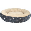 Trixie Tammy Donut Bed for Dogs and Cats (Blue & Beige) Both-Bedding, Mats & Travel Supplies Trixie S