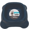 M Pets Plastic Single Bowl for Dogs (Blue) Dogs-Bowls & Feeders M Pets XS