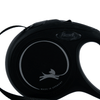 Trixie Flexi Classic Retractable Leash for Dogs and Cats (Black) Both-Collar, Leashes, harnesses Trixie