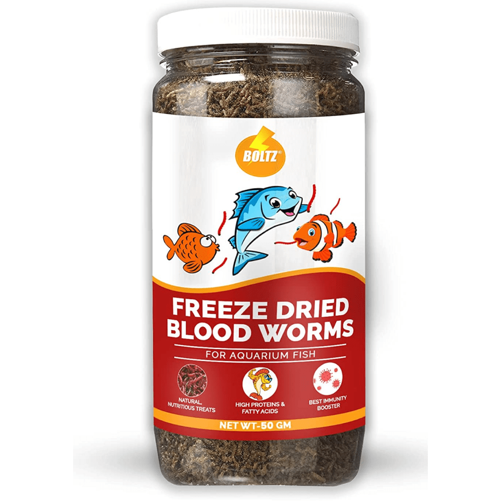 Buy Boltz Freeze Dried Blood Worms Fish Food Online