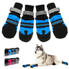 Pawsindia Boots for Dogs (Blue/Black) (Set of 4 Boots) Dogs-Clothing & Accessories Pawsindia