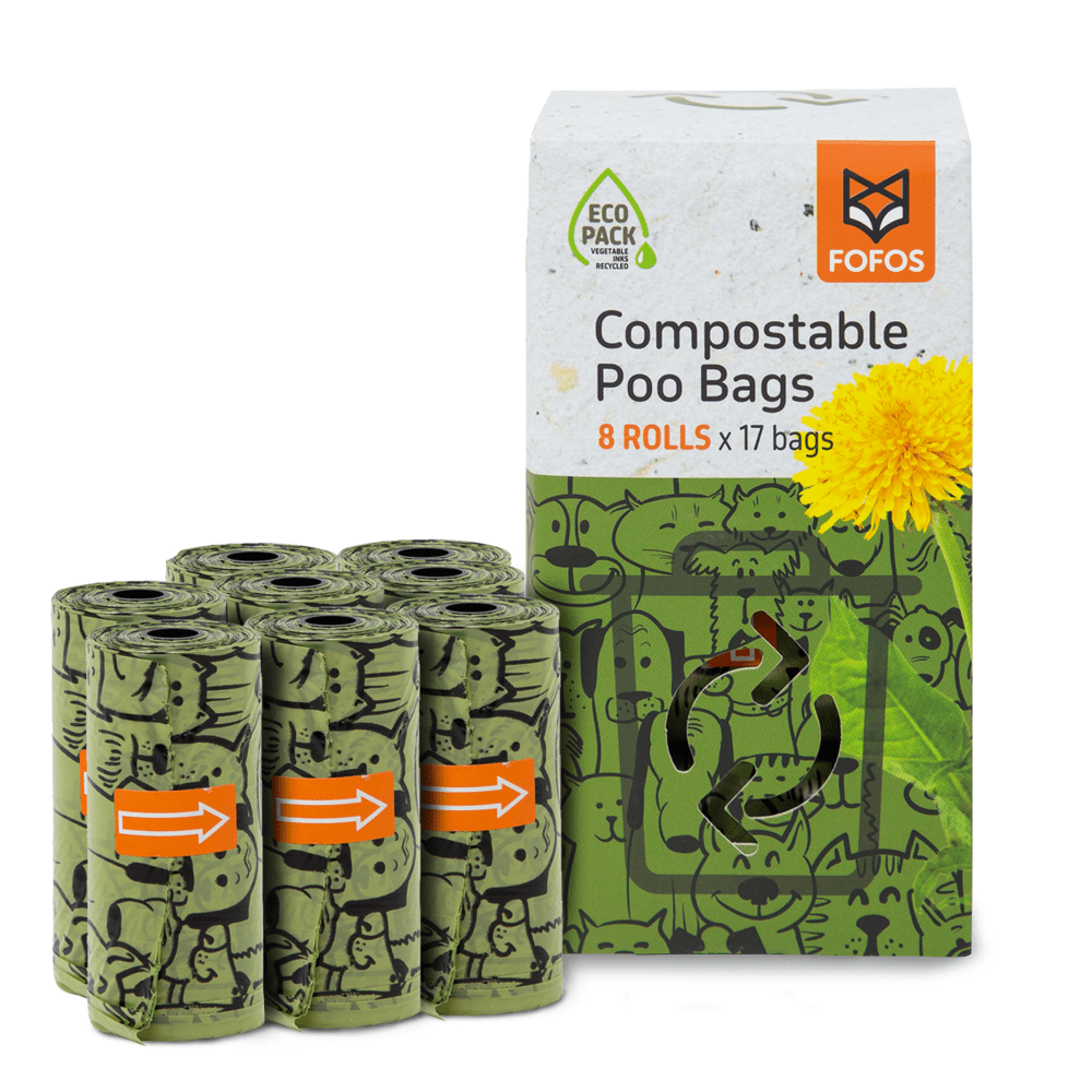 Barkbutler x Fofos Poop Bag Refills for Dogs and Cats Both-Health & Wellness Barkbutler 8 Rolls