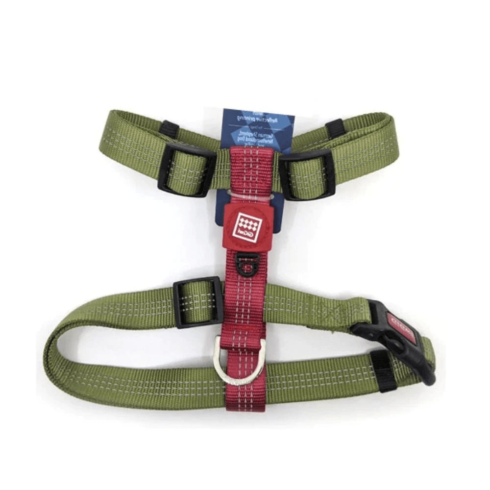 Olive green online dog harness