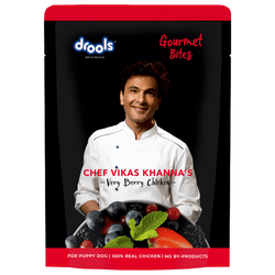 Drools Gourmet Bites Vikas Khanna Recipe Very Berry Chicken Puppy Wet Food