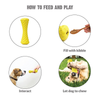 Goofy Tails Dumbbell Treat Dispensing Interactive Toys for Dogs | For Medium Chewers (Yellow) Dogs-Toys Goofy Tails