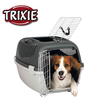 Trixie Capri 3 AKASA Approved Open Top Carrier for Dogs and Cats (Dark Grey) Both-Bedding, Mats & Travel Supplies Trixie