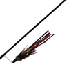Trixie Playing Rod with Leather Straps and Feathers Toy for Cats (Black) Cats-Toys Trixie