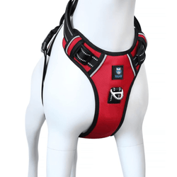 Hank 3M Reflective Harness for Puller Dogs (Red)