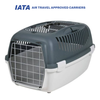 Trixie Capri 3 AKASA Approved Open Top Carrier for Dogs and Cats (Dark Grey) Both-Bedding, Mats & Travel Supplies Trixie 24x15x16in