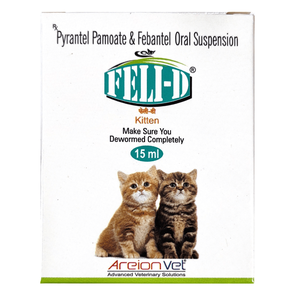 Areion Vet Feli D Kitten Deworming Suspension 15ml