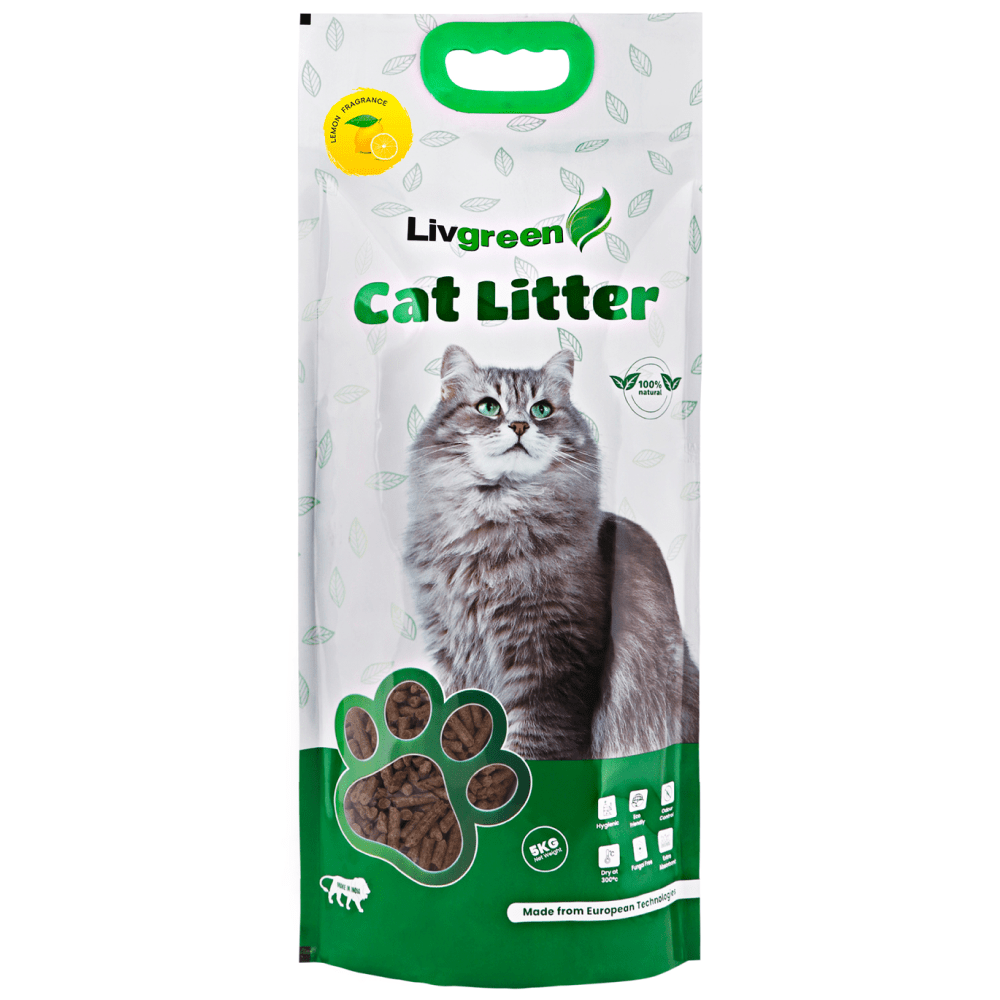 LivGreen Premium 3x Absorption Lemon Scented Cat Litter Supertails