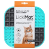 LickiMat SloMo Slow Feeder for Cats and Dogs (Turquoise) Both-Bowls & Feeders LickiMats