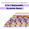 Pawsindia 5 in 1 Replacebale Box Scratcher for Cats (Brown) Cats-Toys Pawsindia